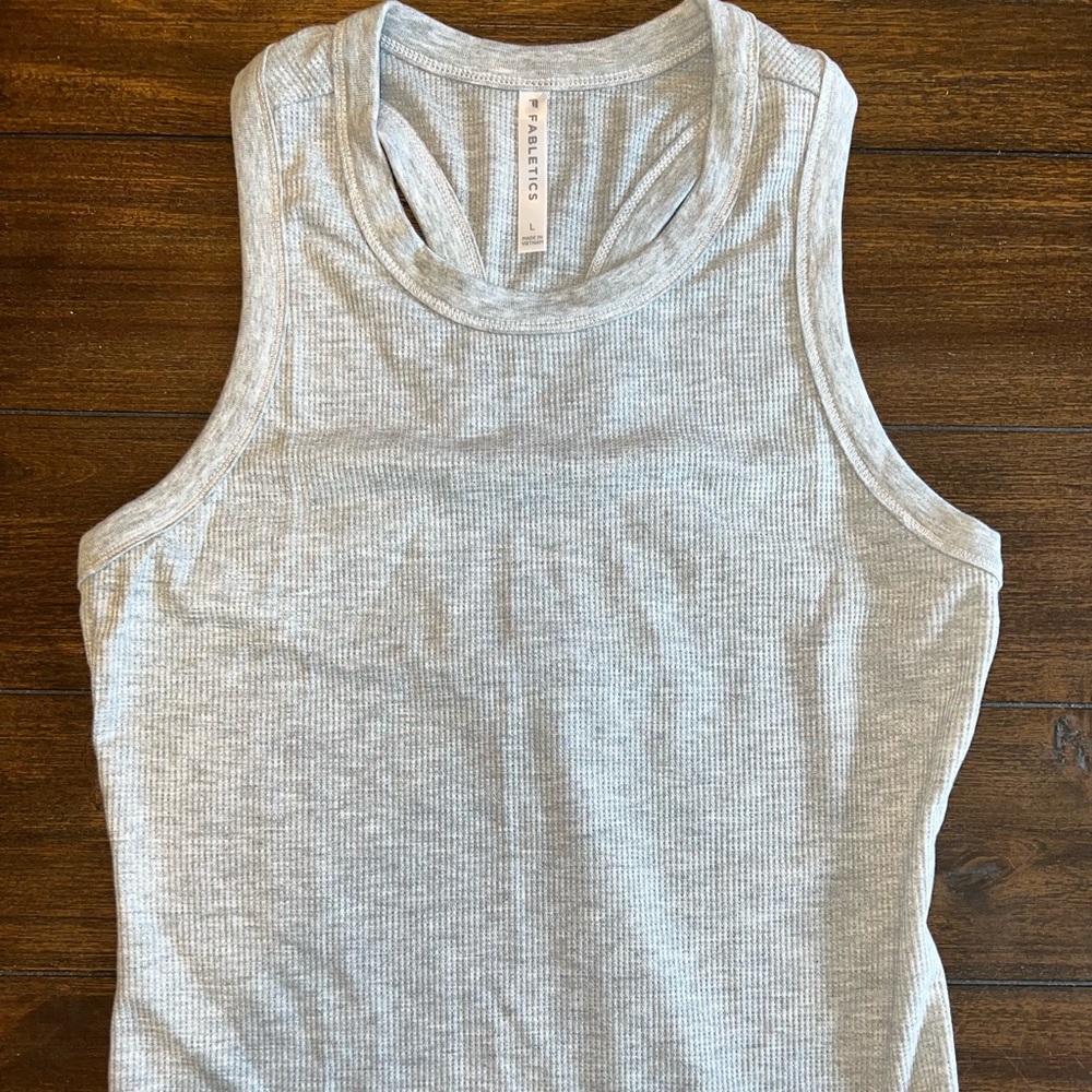Womens Fabletics waffle tank size L Nw/oT